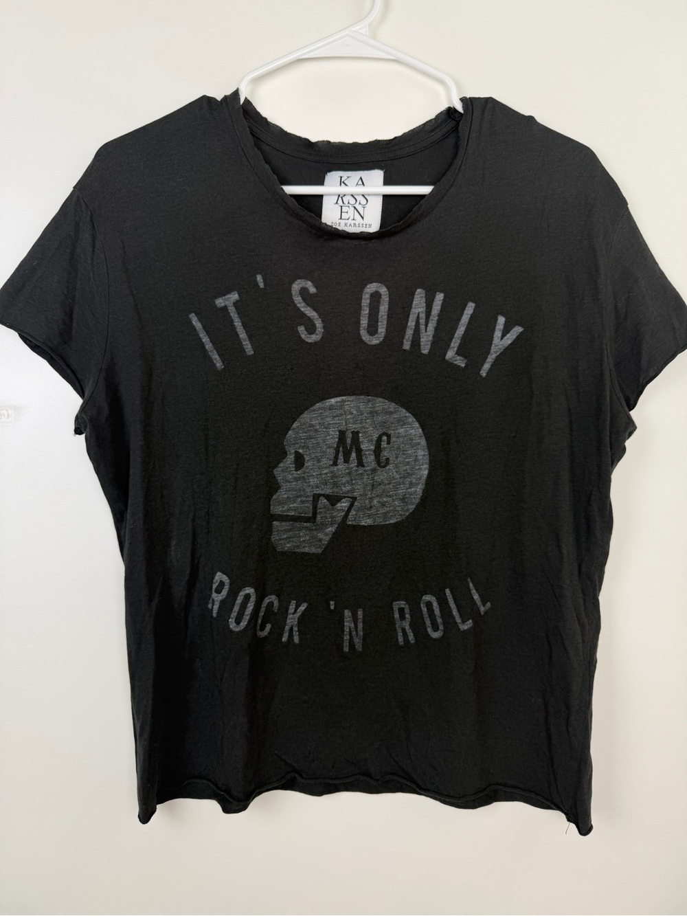 Zoe Karssen “It’s Only Rock ’N Roll” Vintage Graphic Tee Size Small - Picture 3 of 11